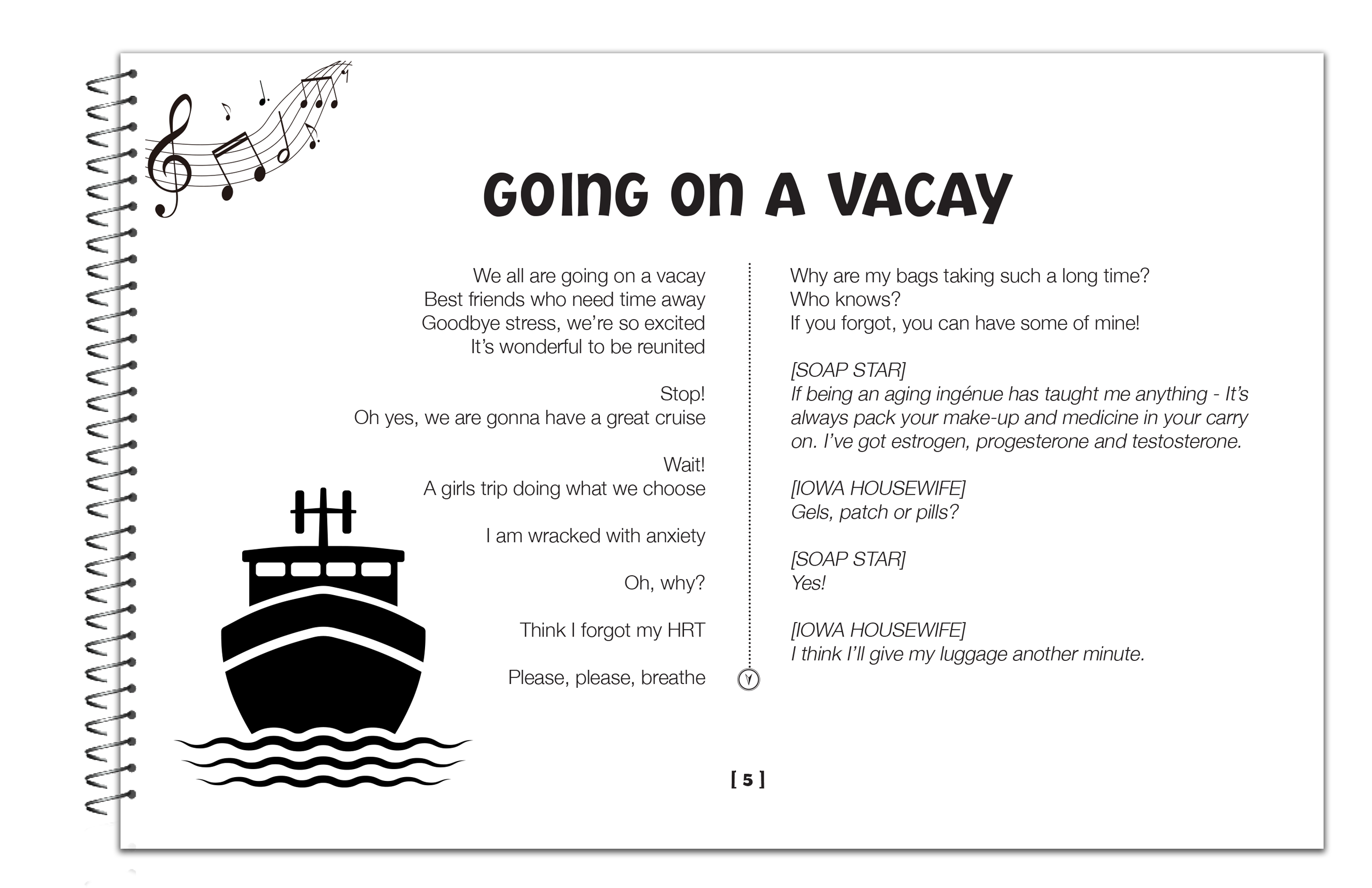 MENOPAUSE THE MUSICAL 2® Songbook